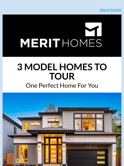 merithomesinc newsletter: 3 Model Homes to Tour in 98033 - Lake WA School Di...