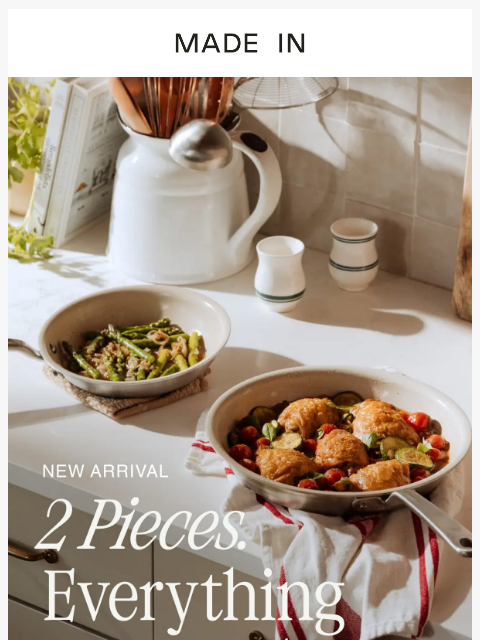 madeincookware newsletter: NEW 2-Piece Sets Are Here