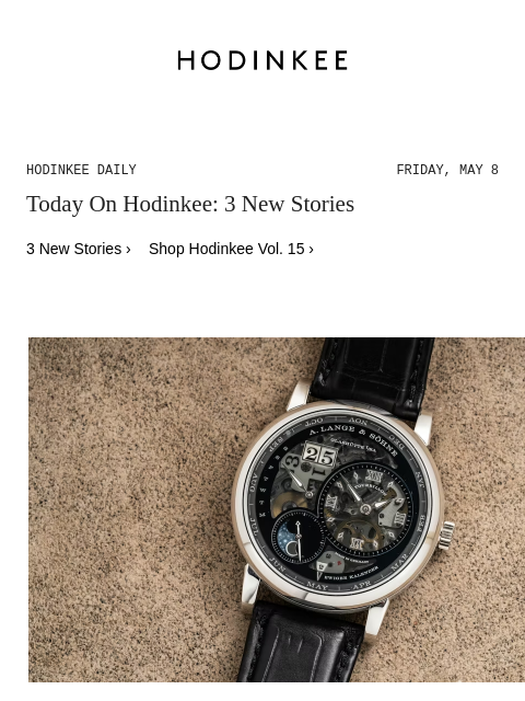 hodinkee newsletter: Hodinkee Daily | 05/08/2026