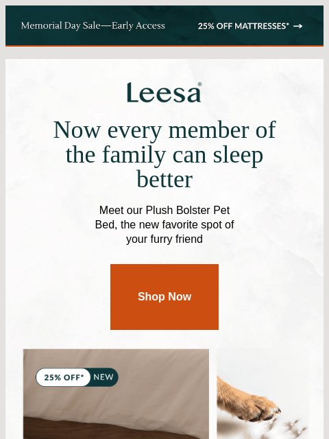 leesasleep newsletter: Something new for your four-legged friend 🐾