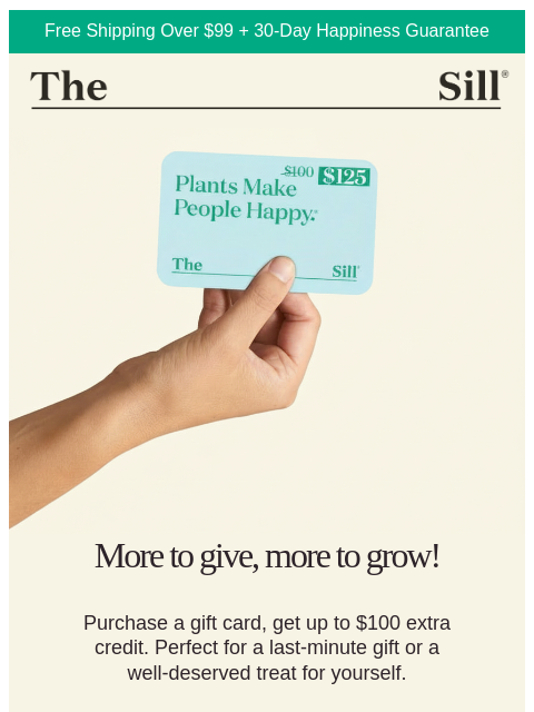thesill newsletter: Claim Your $100 Credit!