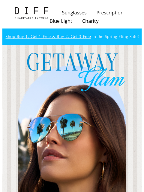 diffeyewear newsletter: Jet Set Shades ✈️