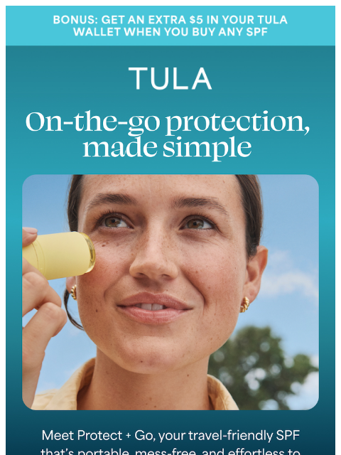 tula newsletter: On-the-go SPF