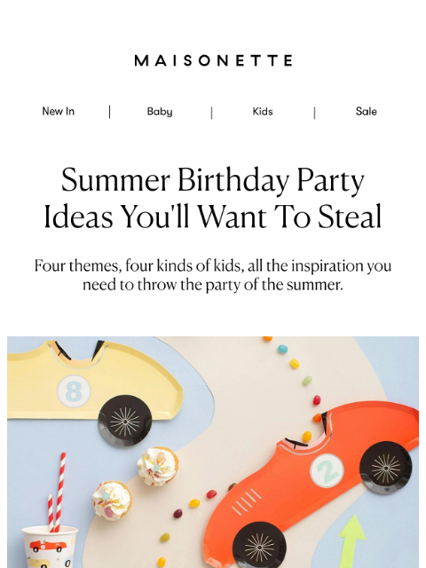 maisonette newsletter: A Birthday Theme For Every Kind Of Kid
