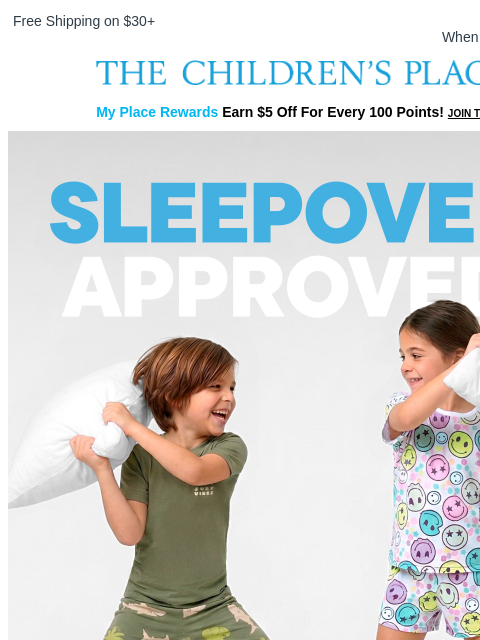 childrensplace newsletter: Their New Fave Summer Pajamas ☁