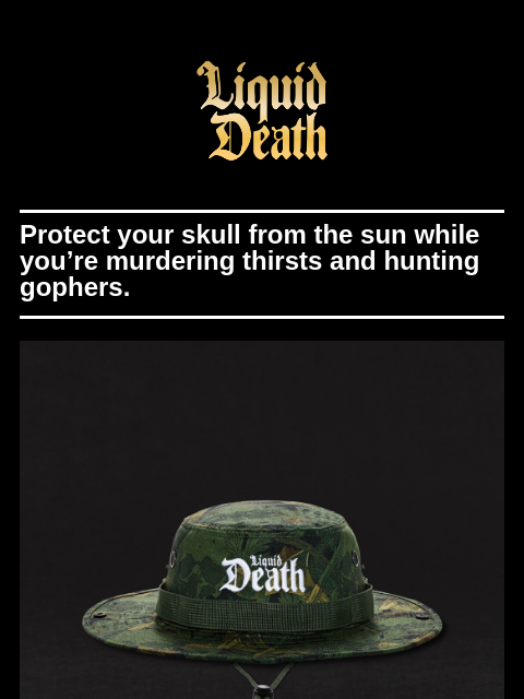 Protect your skull from the sun while you're murdering thirsts and hunting gophers. ͏ ͏ ͏ ͏ ͏ ͏ ͏ ͏ ͏ ͏ ͏ ͏ ͏ ͏ ͏ ͏ ͏ ͏ ͏ ͏ ͏ ͏ ͏ ͏ ͏ ͏ ͏ ͏ ͏ ͏ ͏ ͏ ͏ ͏ ͏ ͏ ͏ ͏ ͏ ͏ ͏ ͏ ͏ ͏ ͏ ͏ ͏ ͏ ͏ ͏ ͏ ͏ ͏ ͏ ͏ ͏ ͏