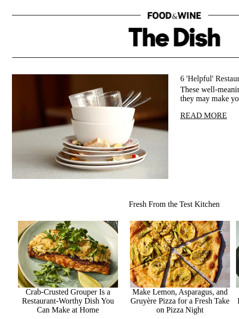 foodandwine newsletter: 6 'Helpful' Restaurant Habits You Should Avoid