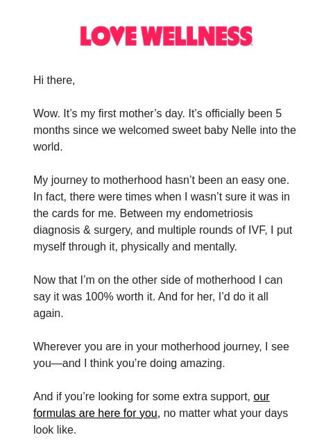 lovewellness newsletter: Mother’s day reflections <3 Lo 🌷