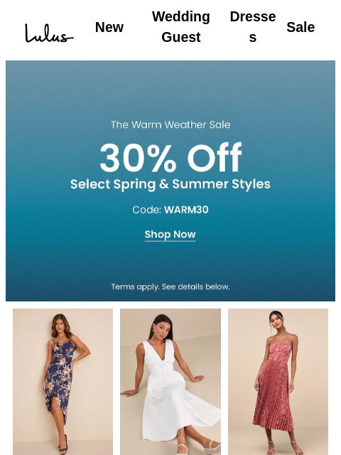 lulus newsletter: SALE ☀️ SALE ☀️ SALE ☀️​