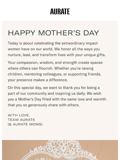 auratenewyork newsletter: Happy Mother’s Day <3