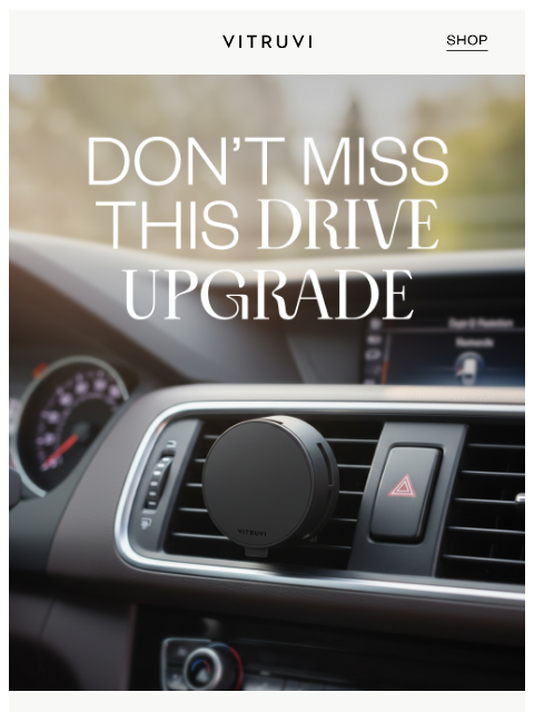 vitruvi newsletter: Ending Soon: FREE Drive Scent Refill 🚘