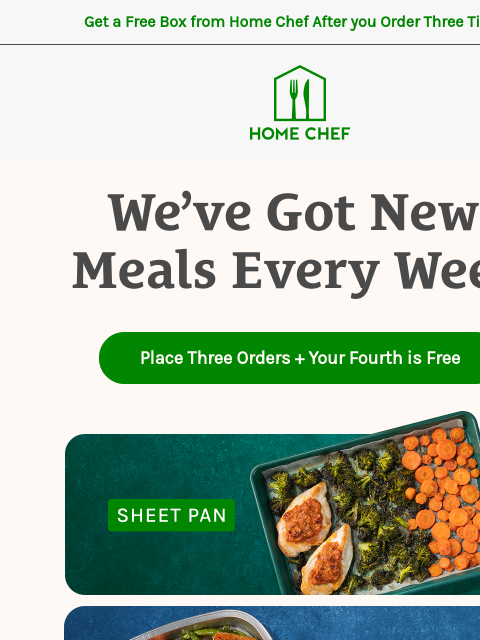 homechef newsletter: Ready for something new? We’re refreshing the menu...