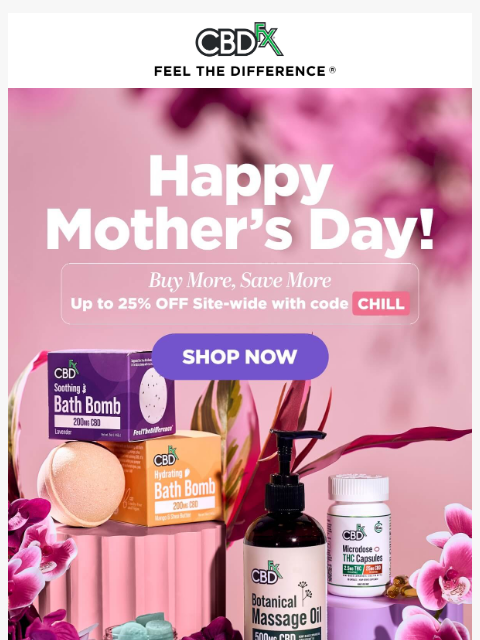 cbdfx newsletter: Happy Mother's Day! 💐