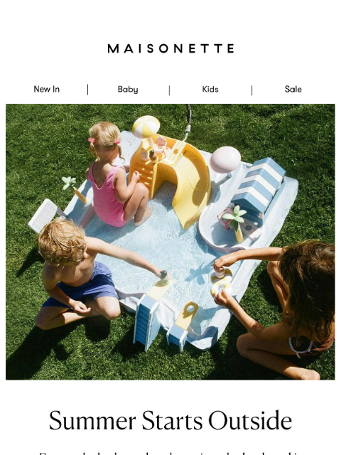 maisonette newsletter: Bring On Backyard Season
