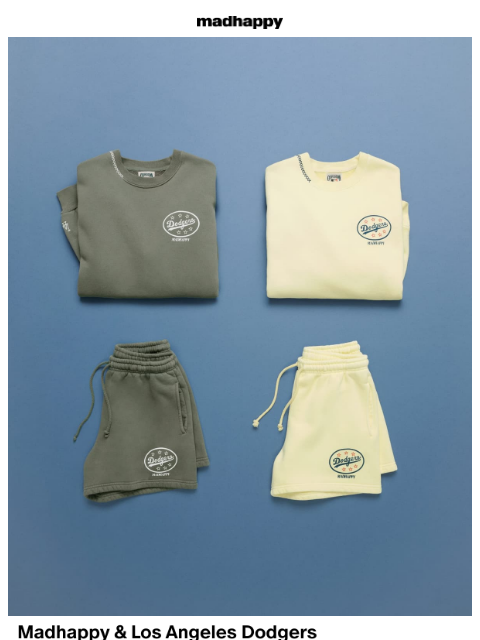 madhappy newsletter: Dodgers Crewneck Sets ⚾