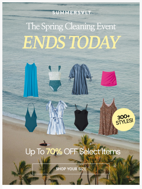 summersalt newsletter: LAST CHANCE ⚡️ Up To 70% Off