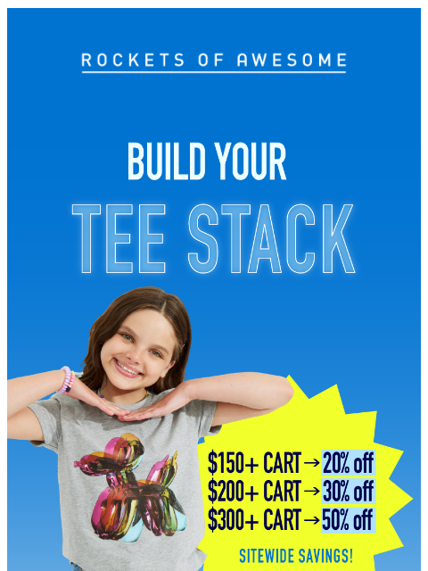 rocketsofawesome newsletter: OMG-Worthy Graphic Tees 🤩