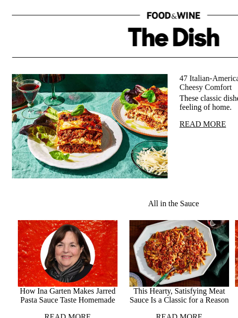 foodandwine newsletter: 47 Italian-American Recipes Full of Saucy, Cheesy ...