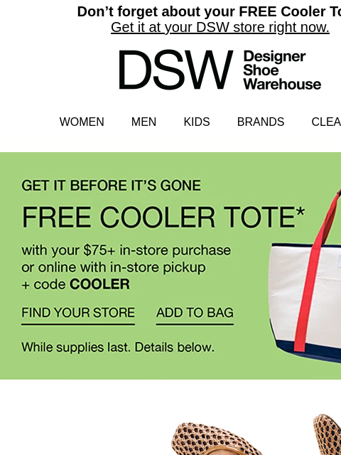 dsw newsletter: Elevated flats from $49.99