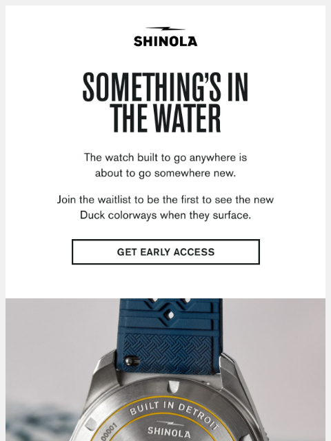 shinola newsletter: Coming Soon: New Duck Colors