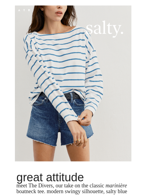ayr newsletter: nothing like a breton stripe