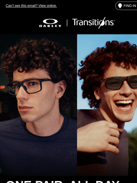 oakley newsletter: See The Difference With Transitions®