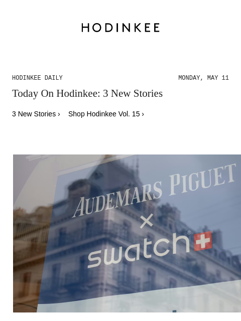 hodinkee newsletter: Hodinkee Daily | 05/11/2026