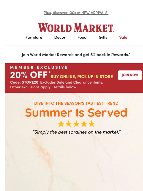 emailworldmarket newsletter: TRY THE TREND:  Tinned fish 🐟🐟🐟