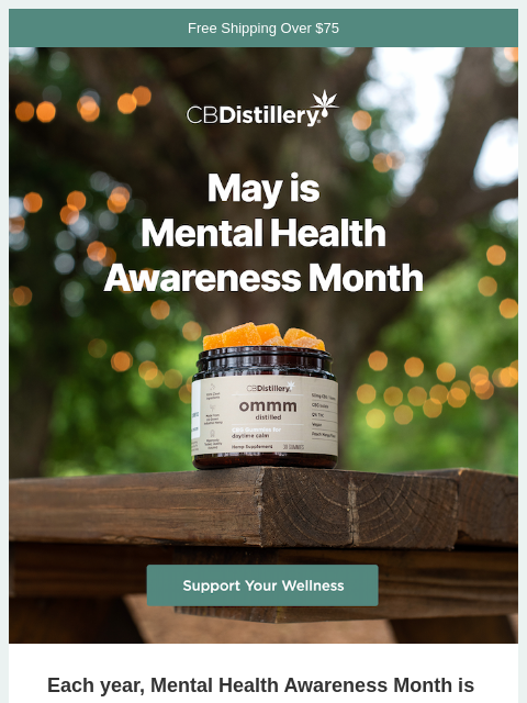 thecbdistillery newsletter: May is Mental Health Awareness Month
