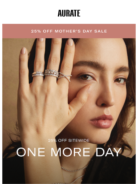 auratenewyork newsletter: 25% OFF SALE EXTENSION
