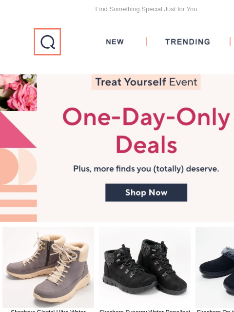 Find Something Special Just for You QVC New TRENDING DEALS ready for Summer Skechers Glacial Ultra Water Repellent Suede Hiker Boots-Woodlands Skechers Glacial Ultra Water Repellent Suede Hiker Boots-