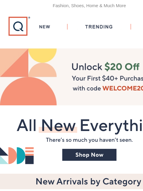 qvcemail newsletter: Now Is the Time for New