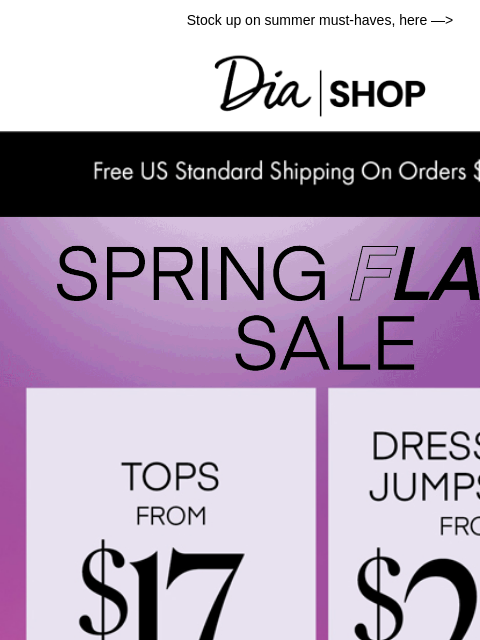dia newsletter: Shop Your Wishlist From Just $18 ❣️