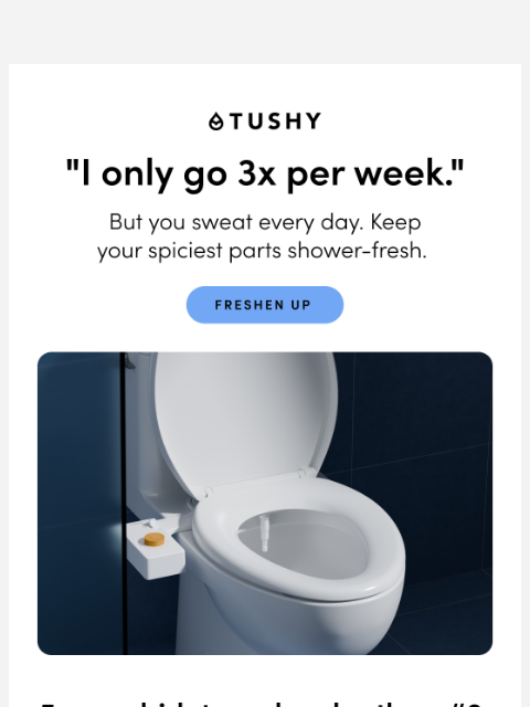 hellotushy newsletter: Bidets aren't just for 💩