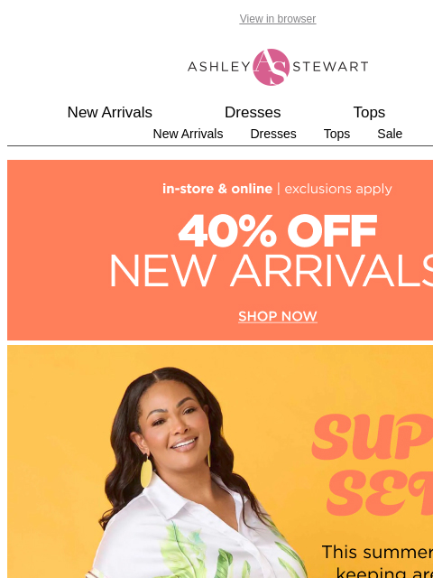 ashleystewart newsletter: Summer style hack: Sets on sets 😍