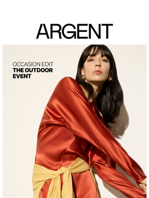 argentwork newsletter: Occasion Edit | Al Fresco Dressing