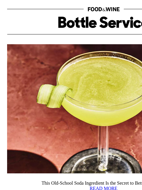 foodandwine newsletter: This Old-School Soda Ingredient Is the Secret to B...