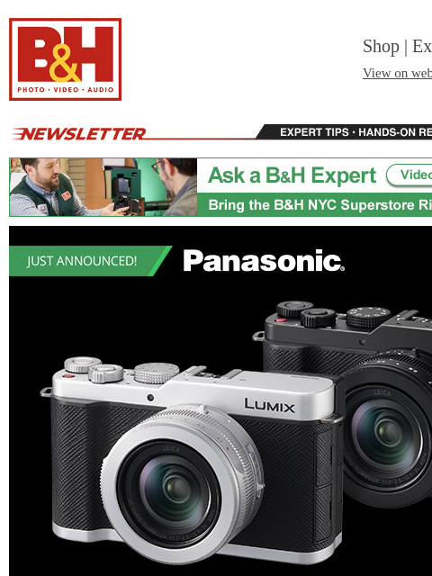 bhphotovideo newsletter: Frame Rates Explained, Gear to Splurge On, Photo E...