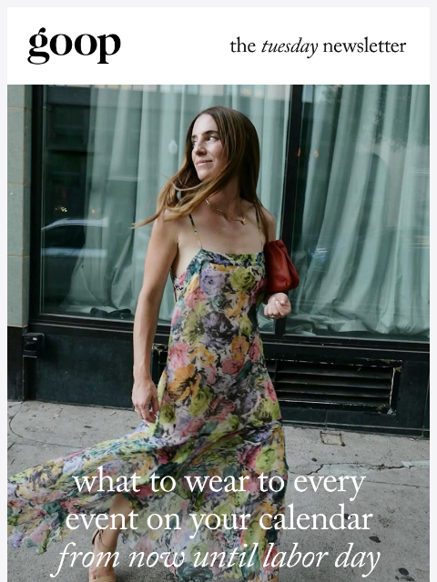 goop newsletter: the Tuesday newsletter