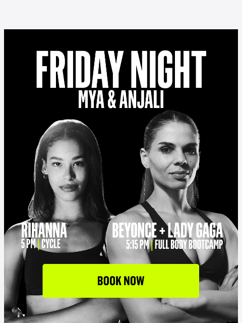 aarmy newsletter: Friday Night with Mya & Anjali 🪩