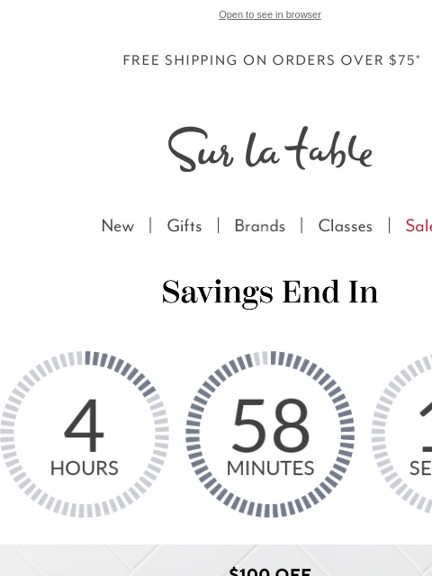 surlatable newsletter: 6 delicious deals disappearing tonight.