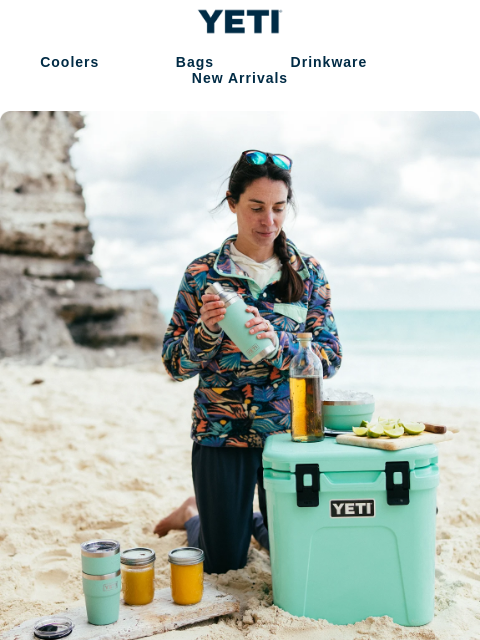 yeti newsletter: Raise One Up To Seafoam
