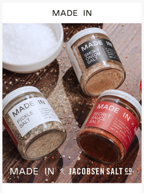 madeincookware newsletter: The Limited-Edition Seasoning Trio is Back