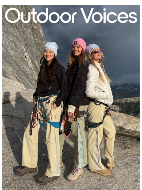 outdoorvoices newsletter: GRAB A FRIEND & HIT THE TRAILS