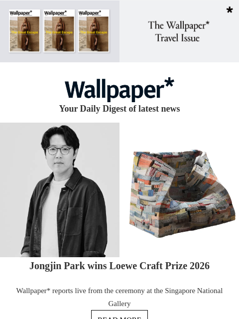 futureplc newsletter: Loewe Craft Prize 2026 winner announced
