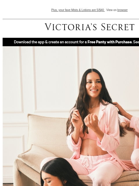 victoriassecret newsletter: Don't Snooze: 30% Off PJs Ends Today