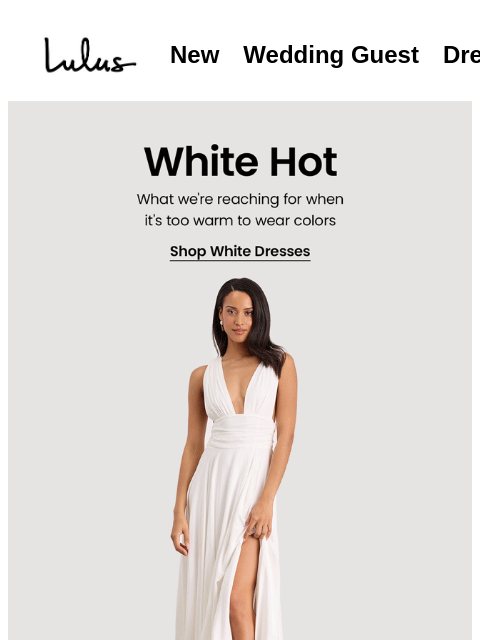 lulus newsletter: 🤍 WHITE DRESSES 🤍