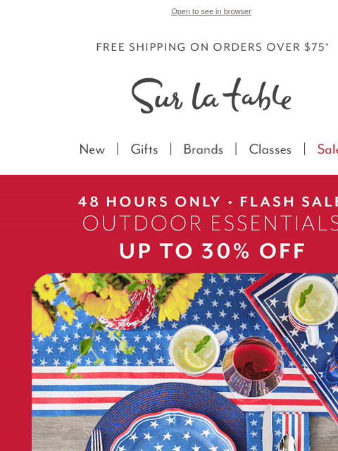 Get ready for cooking and dining in the great outdoors + final hours to save on Staub and Breville. ‌ ‌ ‌ ‌ ‌ ‌ ‌ ‌ ‌ ‌ ‌ ‌ ‌ ‌ ‌ ‌ ‌ ‌ ‌ ‌ ‌ ‌ ‌ ‌ ‌ ‌ ‌ ‌ ‌ ‌ ‌ ‌ ‌ ‌ ‌ ‌ ‌ ‌ ‌ ‌ ‌ ‌ ‌ ‌ ‌ ‌ ‌ ‌ ‌ ‌ ‌