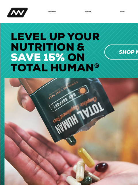 Your health shouldn't be a guessing game SUPPLEMENTS NUTRITION FITNESS APPAREL Total Human® Shop Now Day Pack Night Pack Subscribe and Save Instagram Facebook *These statements have not been