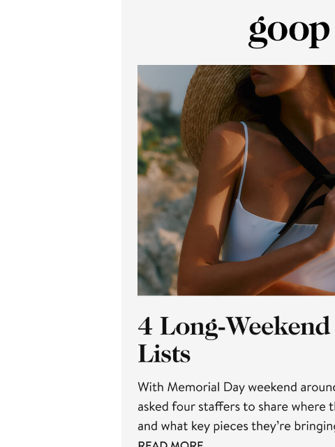 goop newsletter: the Tuesday newsletter